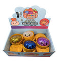 Glitter Colorful Squishy Dumpling Fidget Sensory Toy Set with Mini Food Steamer for All Ages