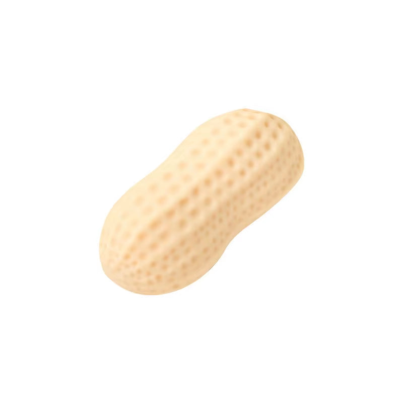 Life-Sized Simulated Peanut Squishy Flour-Based TPR Soft-Rubber Stress-Relief Toy; Ultimate Flour-Filled Decompression