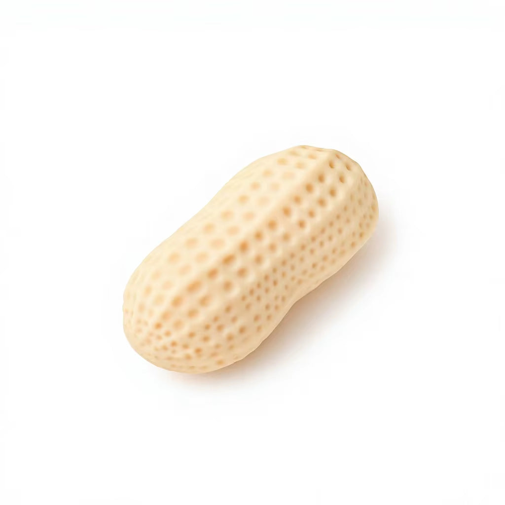 Life-Sized Simulated Peanut Squishy Flour-Based TPR Soft-Rubber Stress-Relief Toy; Ultimate Flour-Filled Decompression