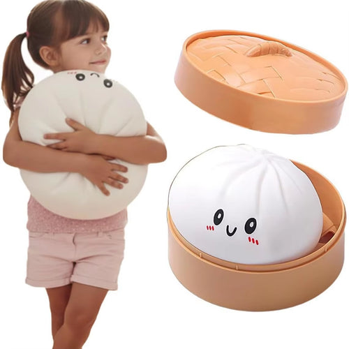 Squishy Dumpling Toy Giant Dumpling Squishy Toys for Kids Food Tpr Slow Rising Food Squishy Toys Bulk Individual Packages